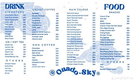 onado cafe menu VISI : Menjadi pelopor perusahaan kopi terkemuka yang berkualitas dengan cita rasa tinggi baik di tingkat nasional maupun internasional, Dan menjadi produsen kopi nomor satu di Asia Tenggara